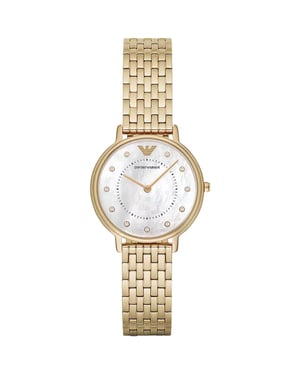 Emporio Armani AR11007 Zwei-Zeiger-Gold-Ton Damenuhr