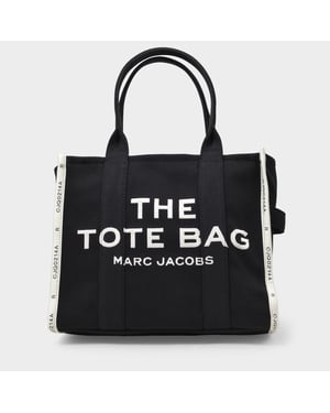 Tasche The Large Tote aus Canvas schwarz