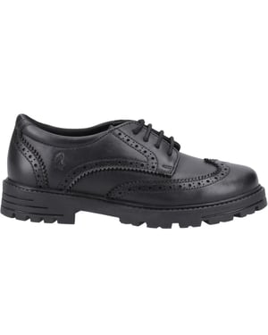 Hush Puppies - Mädchen Schul-Uniform-Schuhe "Maxine", Leder (Schwarz)