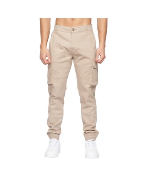 Crosshatch - "Frentons" Cargo-Hose für Herren (Steinfarben)