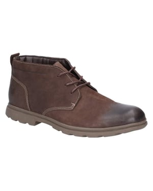 Hush Puppies Herren Tyson Chukka Nubukleder Stiefel (Braun)