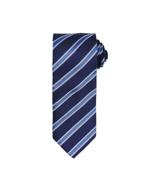 Premier Herren Krawatte mit Waffel-muster (2 Stück/Packung) (Marineblau / Royal blau)