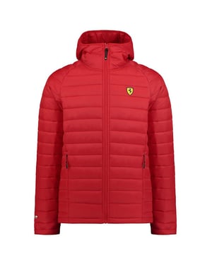 Quilted Jacket von Ferrari in der farbe Rot und in größe M.
