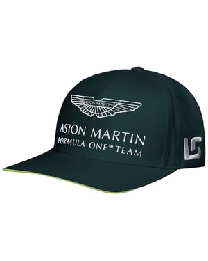 Aston Martin F1 Offizieller Fahrer Lance Stroll Herren Grüne Kappe