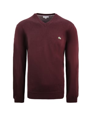 Lacoste Plain Herren Burgund Sweater