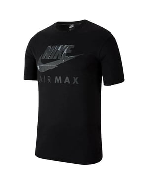 Nike Air Max Graphic Print Herren-T-Shirt Schwarz