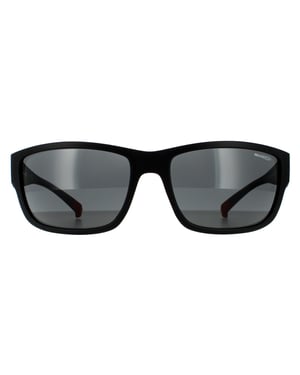 Arnette Rectangle Mens Matte Black Dark Grey Sonnenbrille
