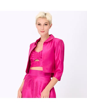 Taft-Crop-Jacke