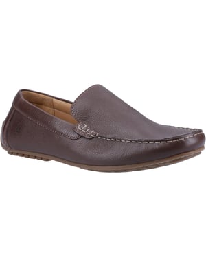 Hush Puppies Ralph Leder Herren Braun Bootsschuhe