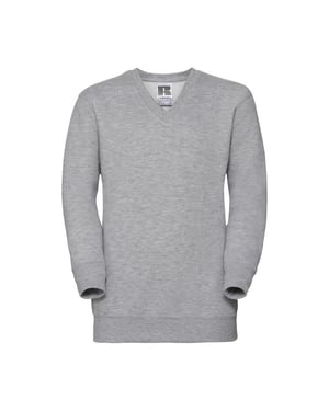 Russell Collection - Sweatshirt V-Ausschnitt für Kinder (Helle Oxfordfarbe)