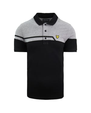 Lyle & Scott Block Herren Poloshirt Schwarz/Grau