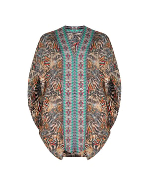 Inoa Steinadler Mehrfarbig Kurzer Kimono