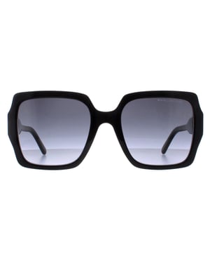 Marc Jacobs Cat Eye Womens Glänzend Schwarz Dunkelgrau Gradient MARC 731/S