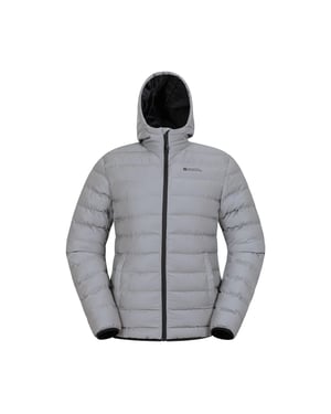 Mountain Warehouse Herren Reflektierende gepolsterte Jacke (Silber)
