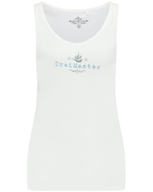 Dreimaster Spitze Damen Wollweiß