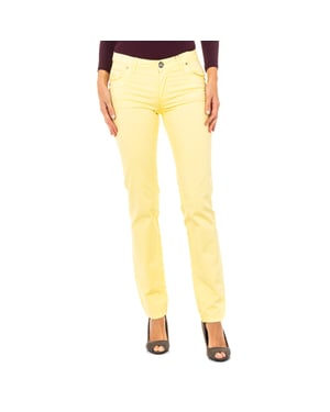 Elastische Stretch-Hose mit schmal geschnittenem Saum LWT006 woman