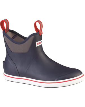 Xtratuf Ankle Deck Gummistiefel Navy/Rot Wellington Boots