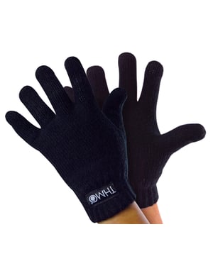 Thinsulate-Kinderhandschuhe für den Winter | THMO | Jungen & Mädchen gestrickte Thermo-Vollfingerhandschuhe für Kinder - Schwarz