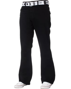 Kruze Herren Bootcut Denim Jeans