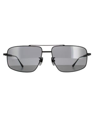 Chopard Aviator Herren halbmatt schwarz rauchfarben polarisiert SCHF21M