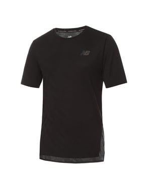 Neues Gleichgewicht Q Speed Jacquard Mens Black T-Shirt