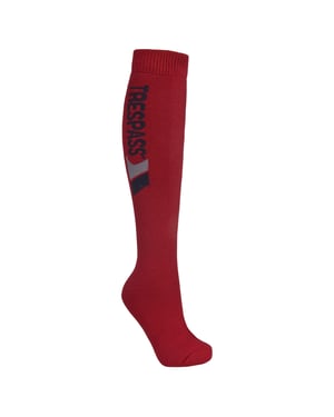 Trespass Unisex Tech Ski-Socken mit Merinowolle (Rot)