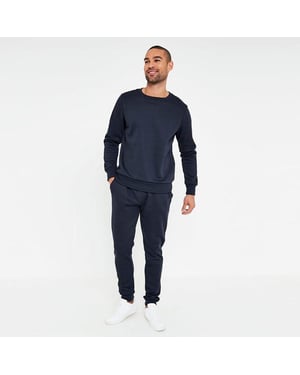 MYT Herren-Trainingsanzug mit Rundhalsausschnitt Navy