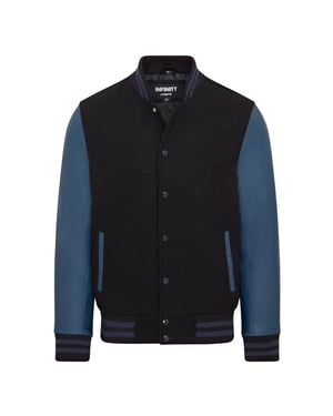 Letterman Baseball Bomberjacke aus Wolle und Leder im College-Stil - Genua