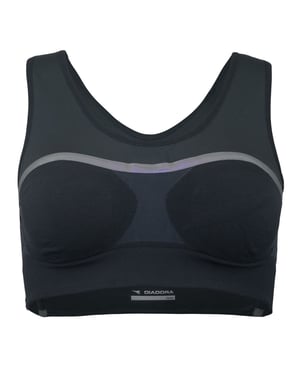 Diadora Glamit Womens Black Sports BH