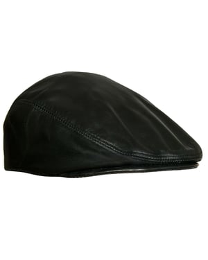 Peaky Blinders Newsboy-Flachhut aus Leder für Herren