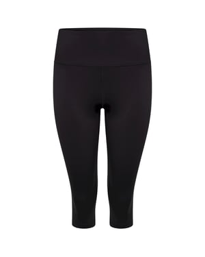 Dare 2B Womens/Ladies Influential Plain Recycled 3/4 Leggings (Schwarz)