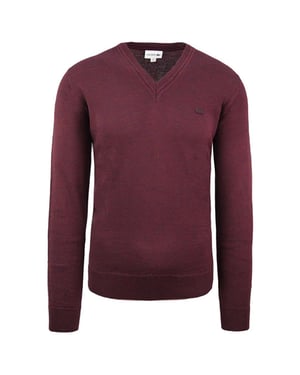 Lacoste Wollmenschen Burgundpullover