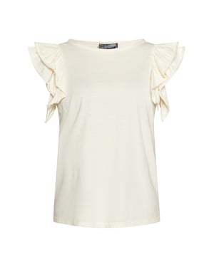 Dreimaster T-Shirt Damen Wollweiß