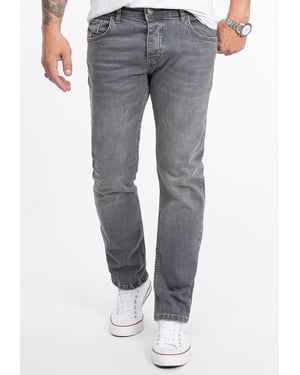 Rock Creek Jeans Straight Leg Grau