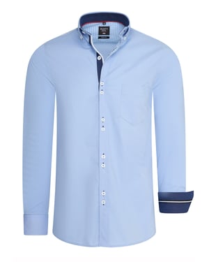 Rusty Neal Overhemd Regular Fit Blau