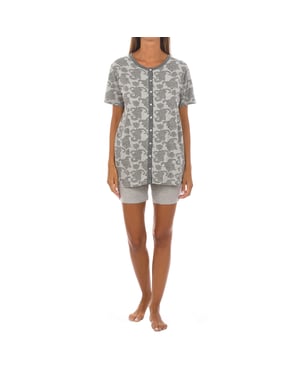 Schlafanzug kurzarm Kaschmir Fractal KL45205 woman