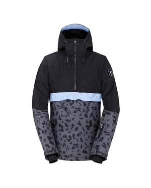 Dare 2B - "Snowburst" Skijacke Über den Kopf für Damen (Schwarz/Ebenholz-Grau)