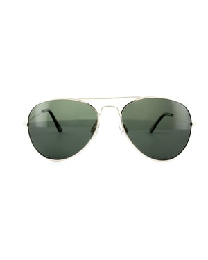 Polaroid Aviator Unisex Gold Grün Polarisierte Sonnenbrille