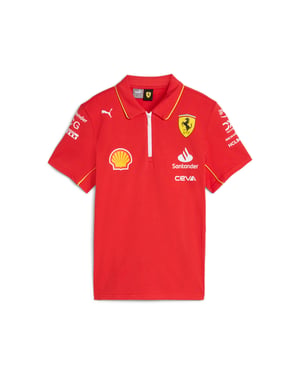PUMA Kinder Unisex Scuderia Ferrari 2024 Replica Kollektion Team Polo-Shirt
