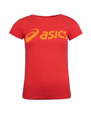 ASICS Logo Womens Coral T-Shirt
