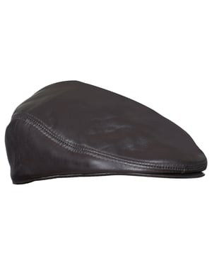 Peaky Blinders Newsboy-Flachhut aus Leder für Herren