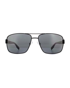 Lunettes De Soleil Boss 0521 003 AH Mat Noir Gris Polarisé