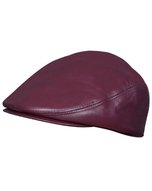 Peaky Blinders Newsboy-Flachhut aus Leder für Herren