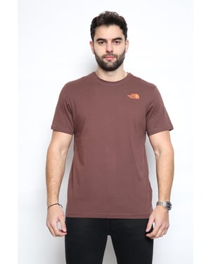 The North Face Vertikal-T-Shirt in Lila / Orange