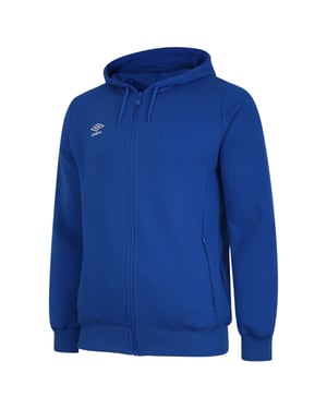 Umbro - "Club Leisure" Hoodie mit durchgehendem Reißverschluss für Herren (Königsblau/Weiß)