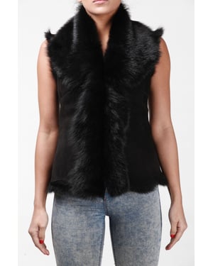 Damen-Shorts-Gilet-Denver aus Toscana-Lammfell