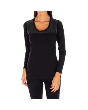 DB750 Damen Rundhalsausschnitt Langarm-Outdoor-T-Shirt
