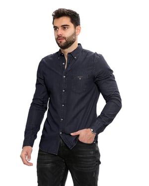 Gant Herren Regular Fit Hemd - Schwarz