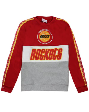 Mitchell & Ness Houston Rockets NBA führende Torschütze Fleece Crew Herrenpullover