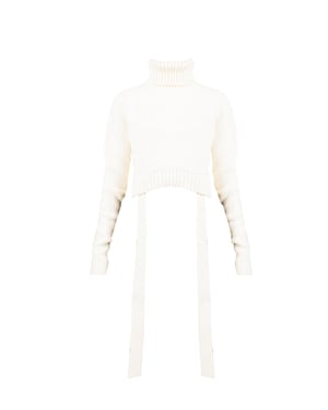 La haine Inside US Pullover LW614 Damen weiß